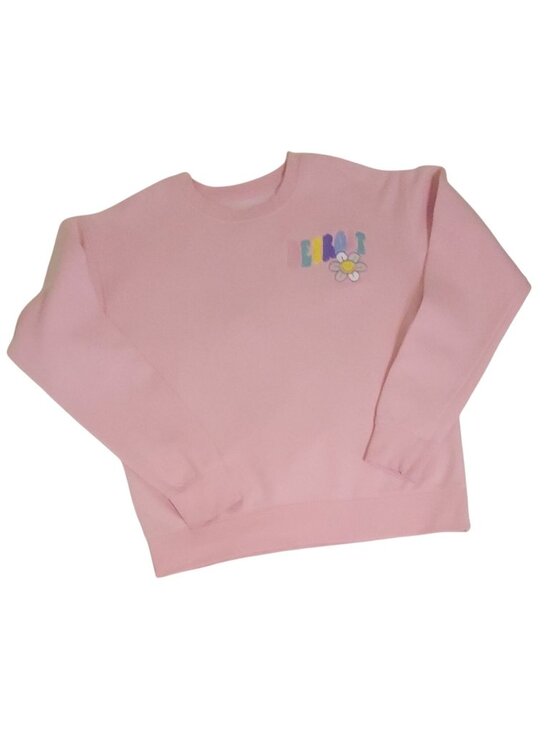 Surfside Tops - Vtg Detroit Michigan Good Vibes Graphic Pink Sweatshirt XL Surfside 1984 Cotton